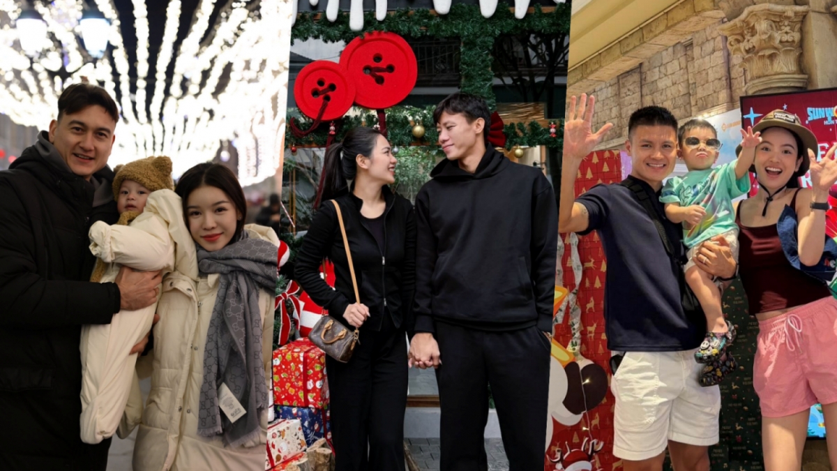 Dàn cầu thủ Việt Nam rạng rỡ khoe khoảnh khắc ấm áp đón Giáng sinh 2025